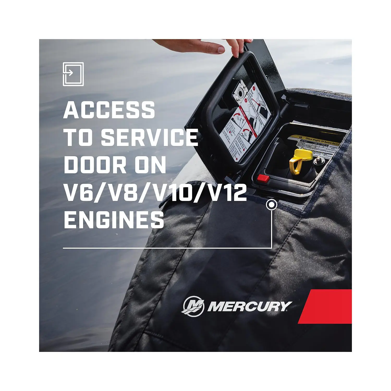 Mercury Marine Tow N Stow Outboard Cover 200-300hp Pro XS, Black - Image 7