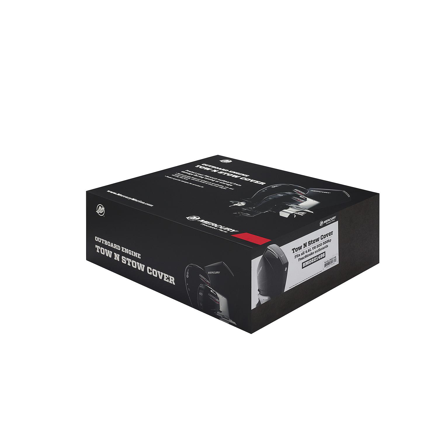 Mercury Marine Tow N Stow Outboard Cover 200-300hp FourStroke, Black - Image 4