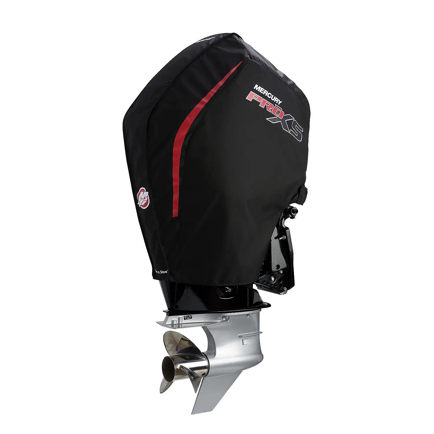 Mercury Marine Tow N Stow Outboard Cover 200-300hp Pro XS, Black - Image 3