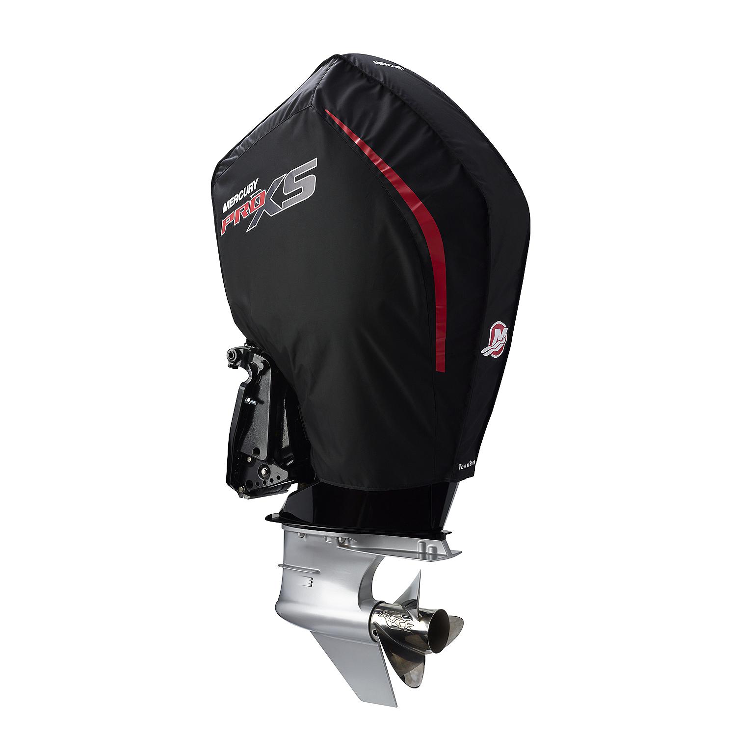 Mercury Marine Tow N Stow Outboard Cover 200-300hp Pro XS, Black - Image 4