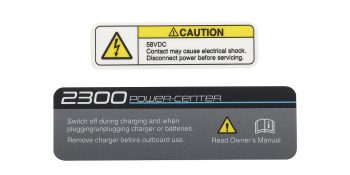 Mercury Avator Decal Set 8M0221939 for Avator 20e, 35e, 75e and 110e Electric Outboards