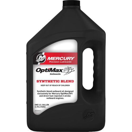 Mercury 8M0229798 Synthetic Blend Direct Injection (DI) Engine Oil for OptiMax and Other DFI 2-Stroke Outboards – 1 Gallon