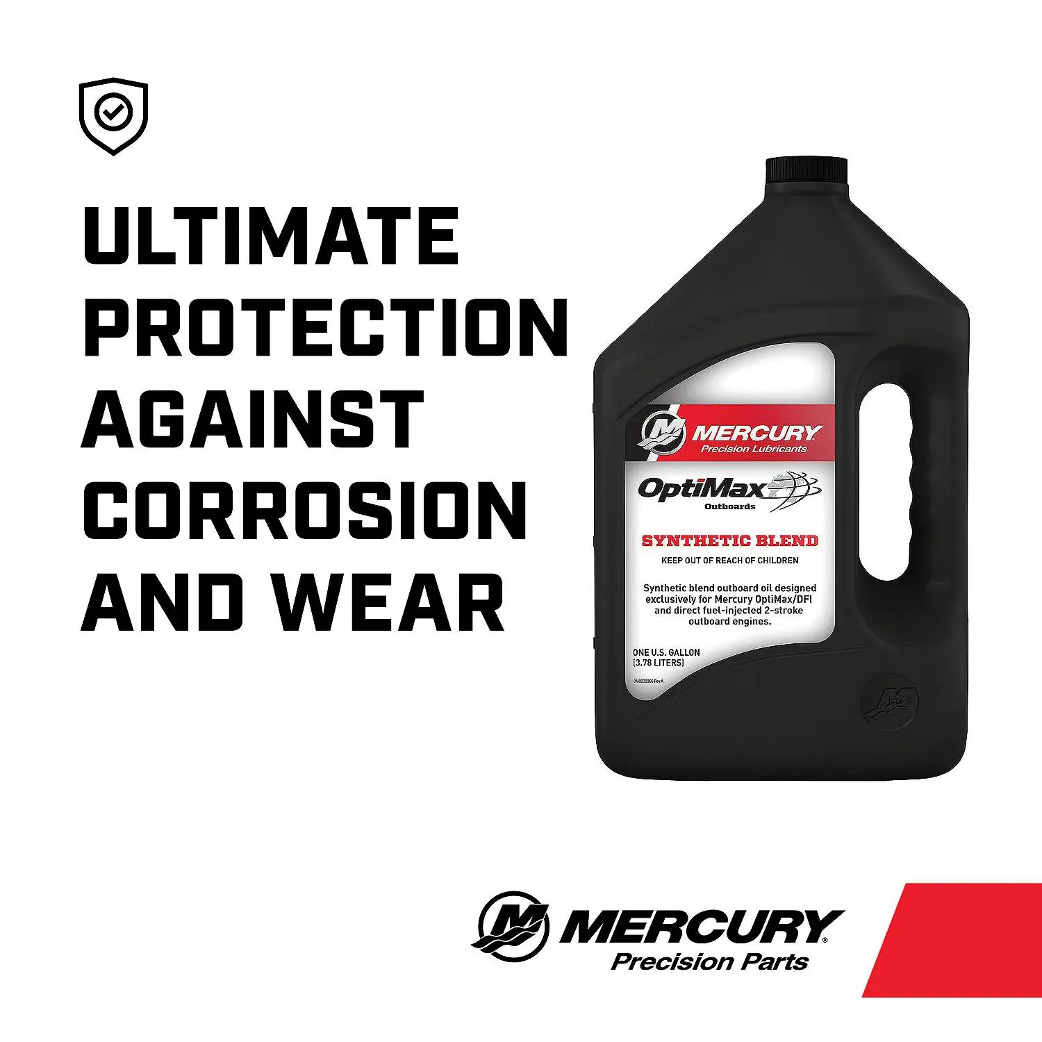 Mercury 8M0229798 Synthetic Blend Direct Injection (DI) Engine Oil for OptiMax and Other DFI 2-Stroke Outboards - 1 Gallon - Image 3