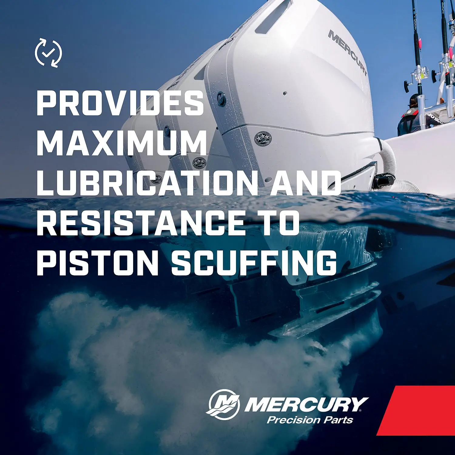 Mercury 8M0229798 Synthetic Blend Direct Injection (DI) Engine Oil for OptiMax and Other DFI 2-Stroke Outboards - 1 Gallon - Image 4