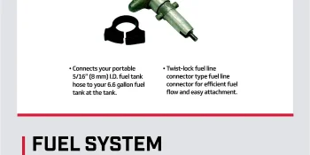 Mercury Fuel Line Connector 30185T3 for Mercury and Mariner TwoStroke Outboards 1971 and Older (Except Mercury 3.9-9.8hp Outboards)