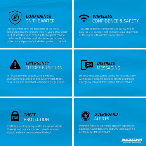 Wearable Fob Kit, Mercury SmartCraft Engines, Passenger Fob, Wristband & Carabiner Clip, 8M6007944