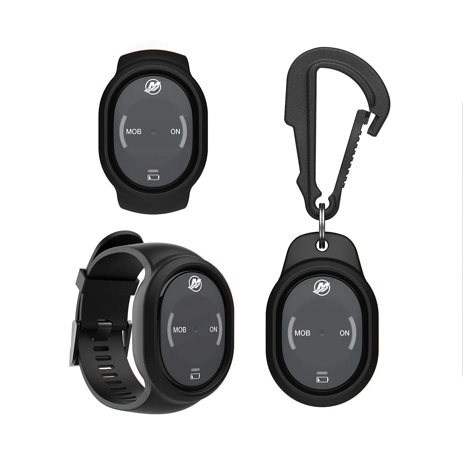 Wearable Fob Kit, Mercury SmartCraft Engines, Passenger Fob, Wristband & Carabiner Clip, 8M6007944 - Image 4