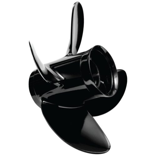 Mercury SpitFire Pontoon 8M8026555 4-Blade Aluminum Propeller, 13.8” Diameter x 10” Pitch, Right-Hand Rotation