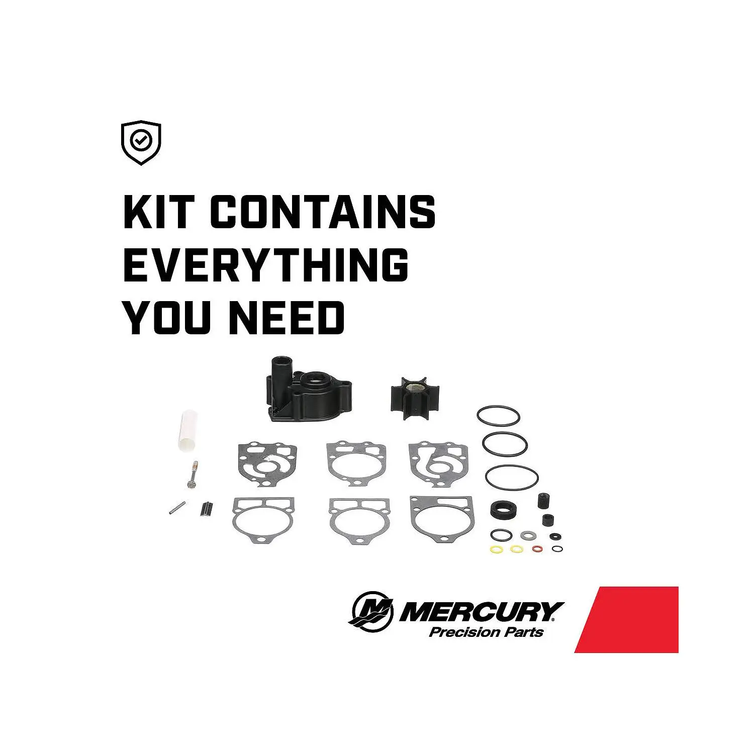 Mercury Water Pump Upper Repair Kit 96148T8 for Mercury and Mariner 4-Cylinder 65hp Through V6 Outboards - Image 7