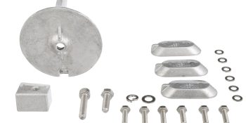 Quicksilver 8M6007993 Aluminum Anode Kit for Yamaha 4T 40-60hp Outboards