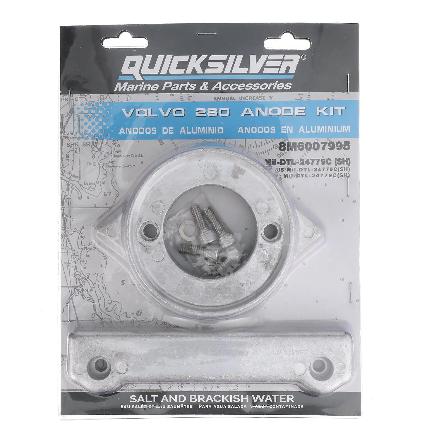 Quicksilver 8M6007995 Aluminum Anode Kit for Volvo 280 Sterndrives - Image 4