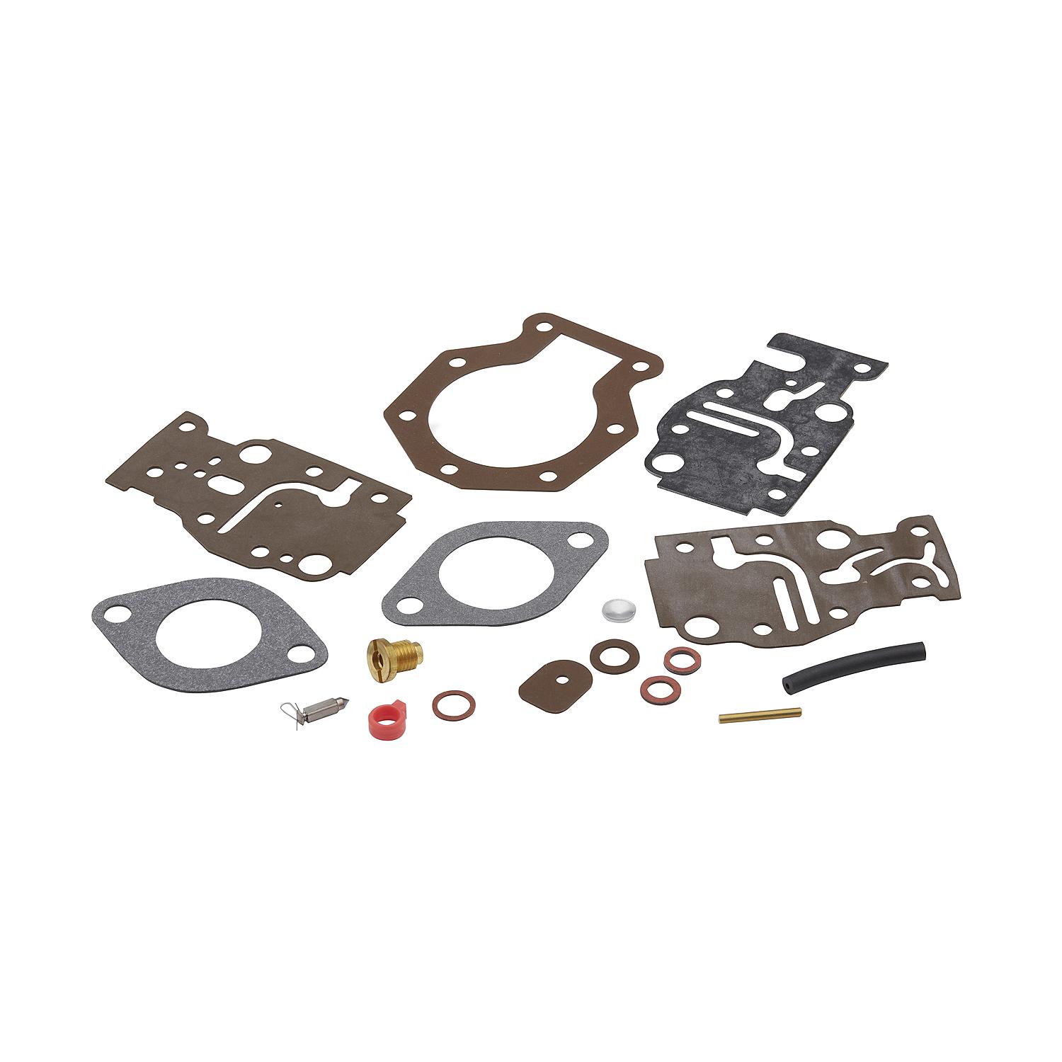 Quicksilver 8M6010307 Carb Repair Kit for Select Evinrude, Johnson, OMC 2-stroke 9.9-15hp Outboards