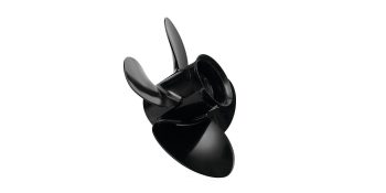 Quicksilver Nemesis 4-Blade Aluminum Propeller, 13.8″ Diameter x 10″ Pitch, Right Hand Rotation