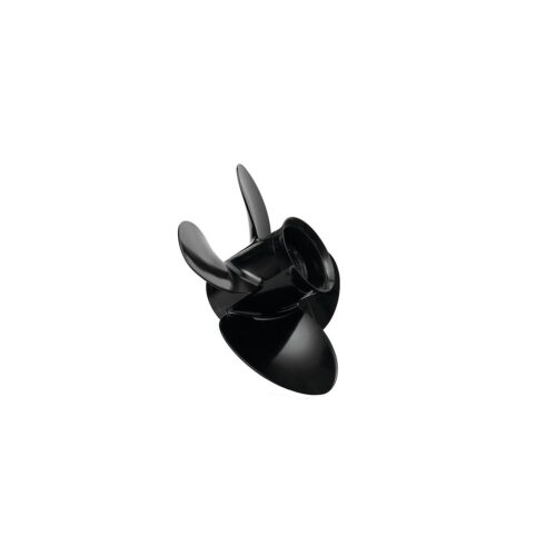 Quicksilver Nemesis 4-Blade Aluminum Propeller, 13.8″ Diameter x 10″ Pitch, Right Hand Rotation