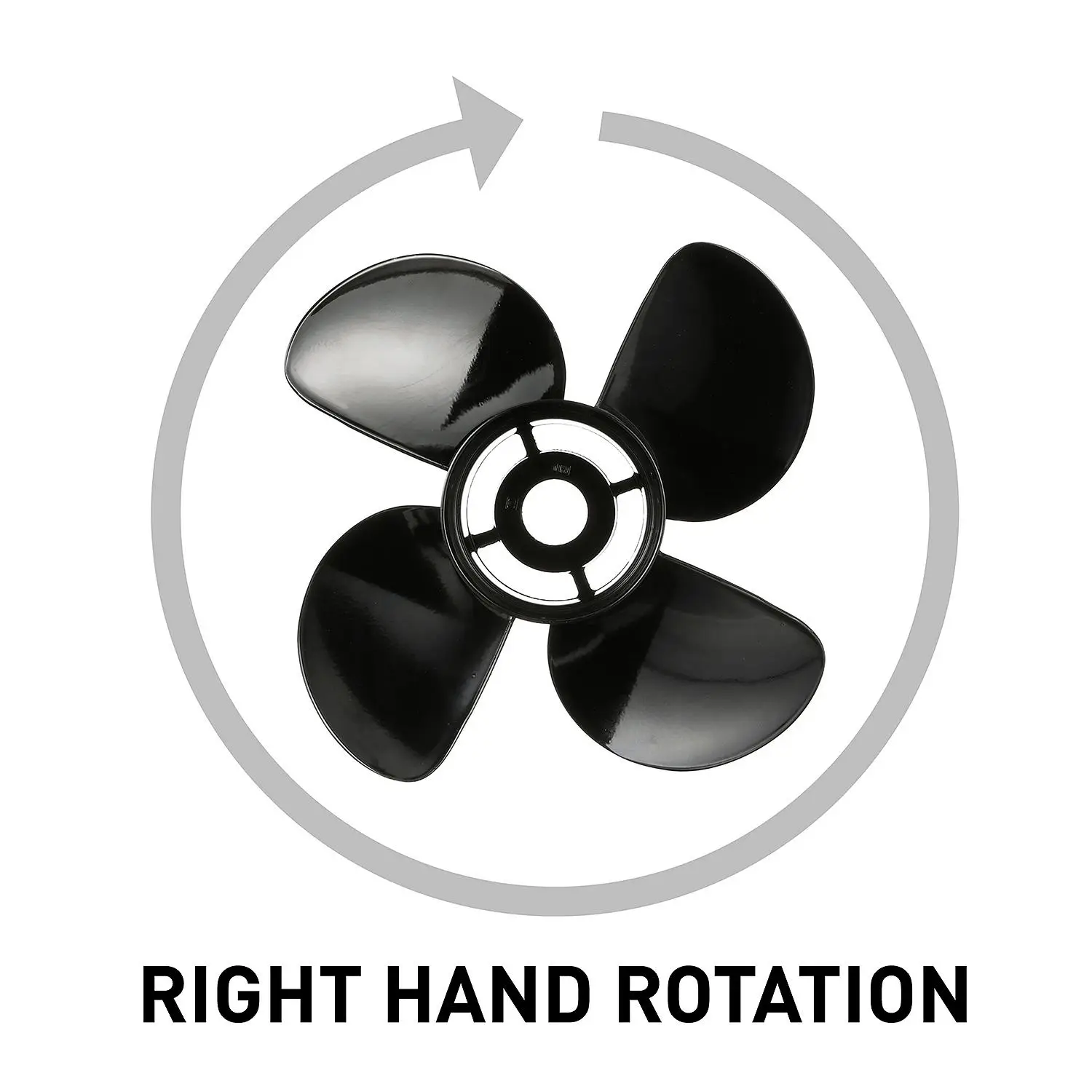 Quicksilver Nemesis 4-Blade Aluminum Propeller, 13.8" Diameter x 11" Pitch, Right Hand Rotation - Image 2