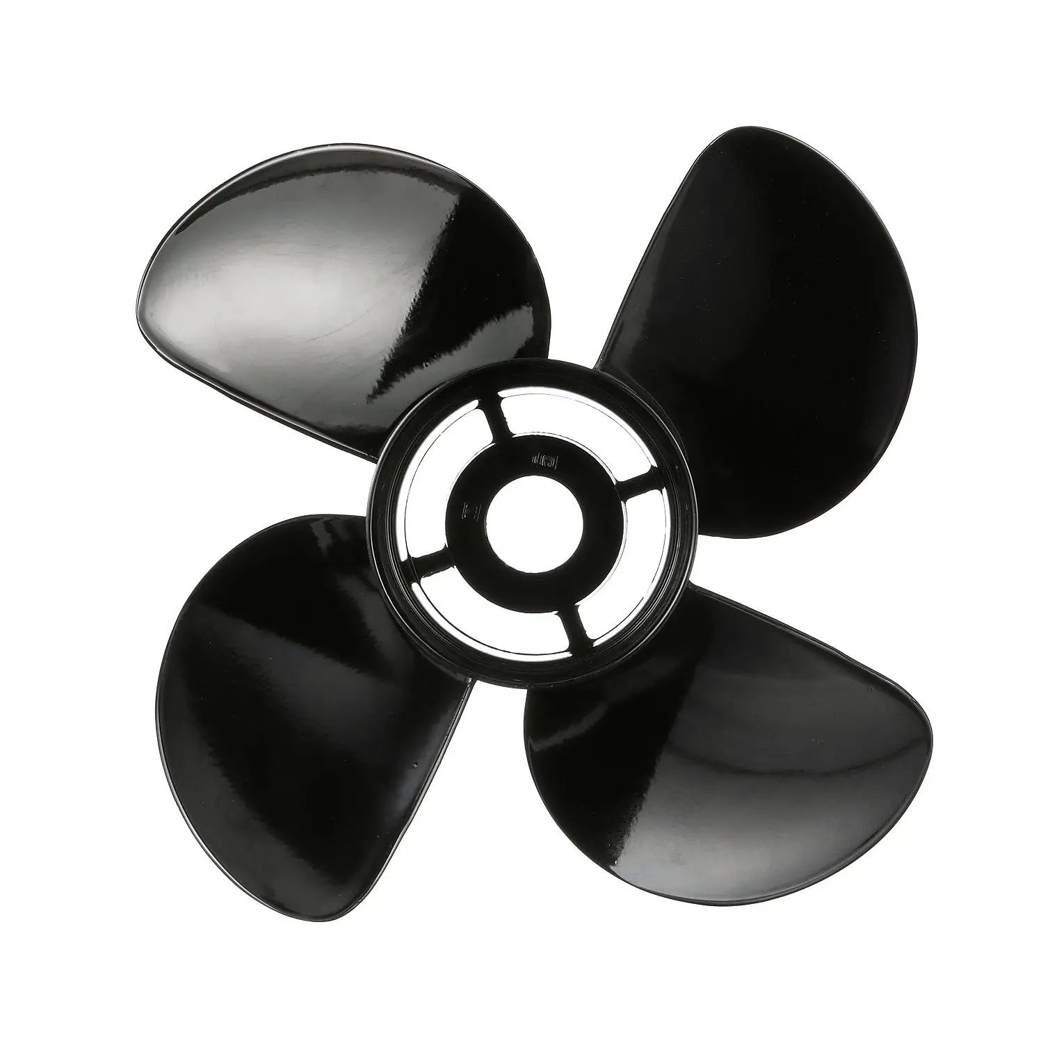 Quicksilver Nemesis 4-Blade Aluminum Propeller, 13.8" Diameter x 11" Pitch, Right Hand Rotation - Image 6