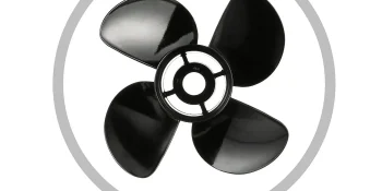 Quicksilver Nemesis 4-Blade Aluminum Propeller, 13.8″ Diameter x 13″ Pitch, Right Hand Rotation