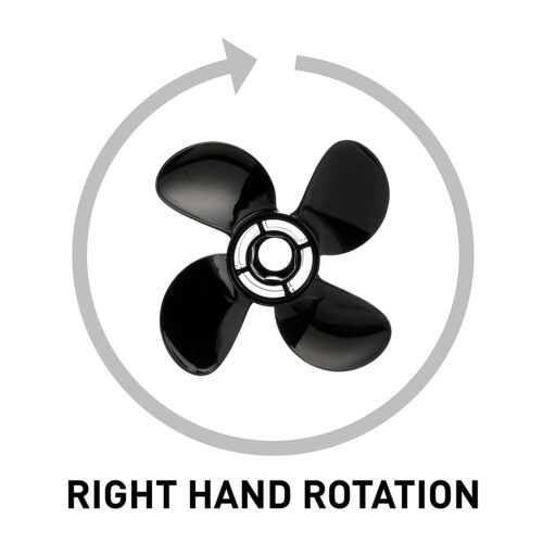 Quicksilver Nemesis 4-Blade Aluminum Propeller, 10.3″ Diameter x 13″ Pitch, Right Hand Rotation