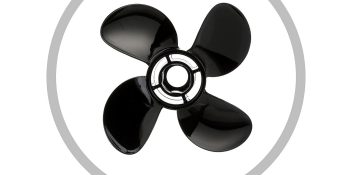 Quicksilver 8M8027513 Nemesis 4-Blade Aluminum Propeller-10.1″ Diameter x 14″ Pitch, Right Hand Rotation, 40-60hp Mercury, Black Finish