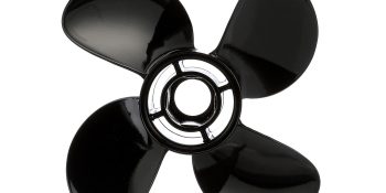 Quicksilver Nemesis 4-Blade Aluminum Propeller, 10.1″ Diameter x 15″ Pitch, Right Hand Rotation