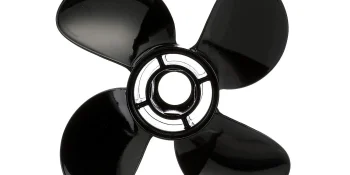 Quicksilver Nemesis 4-Blade Aluminum Propeller, 10.1″ Diameter x 15″ Pitch, Right Hand Rotation