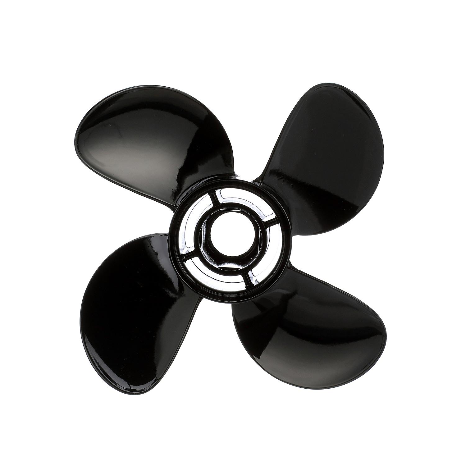 Quicksilver Nemesis 4-Blade Aluminum Propeller, 10.1″ Diameter x 15″ Pitch, Right Hand Rotation