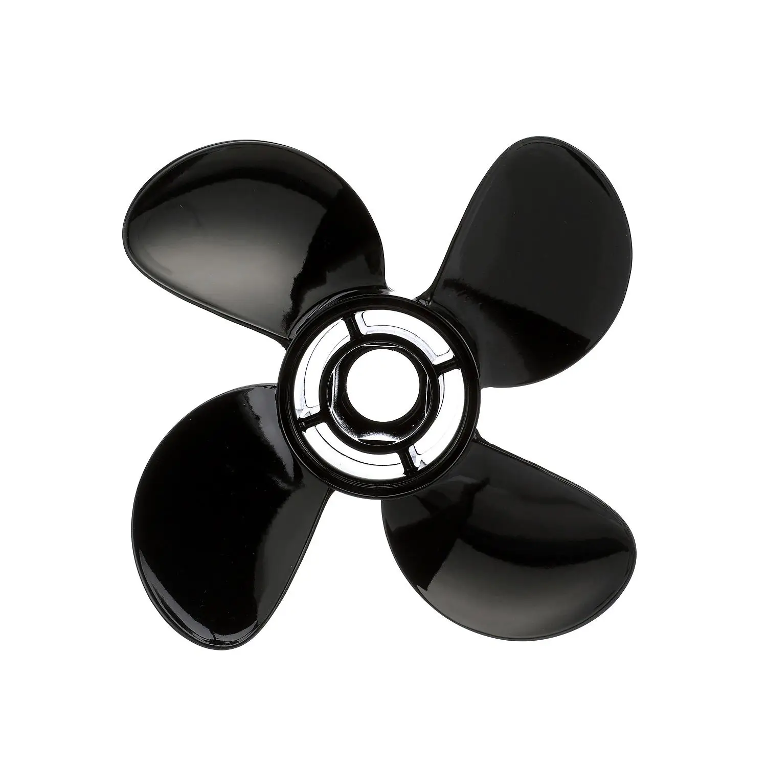 Quicksilver Nemesis 4-Blade Aluminum Propeller, 10.1″ Diameter x 15″ Pitch, Right Hand Rotation