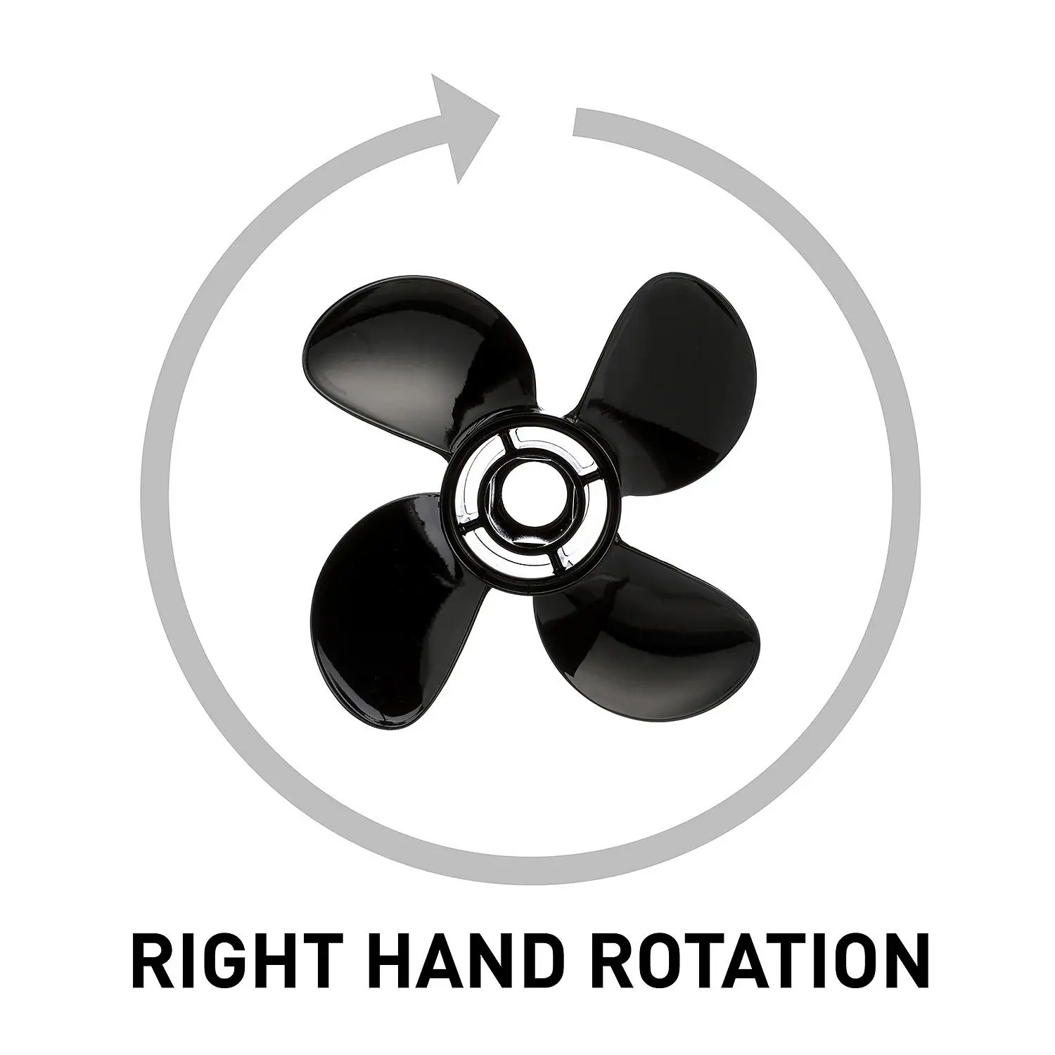 Quicksilver Nemesis 4-Blade Aluminum Propeller, 10.1" Diameter x 15" Pitch, Right Hand Rotation - Image 5