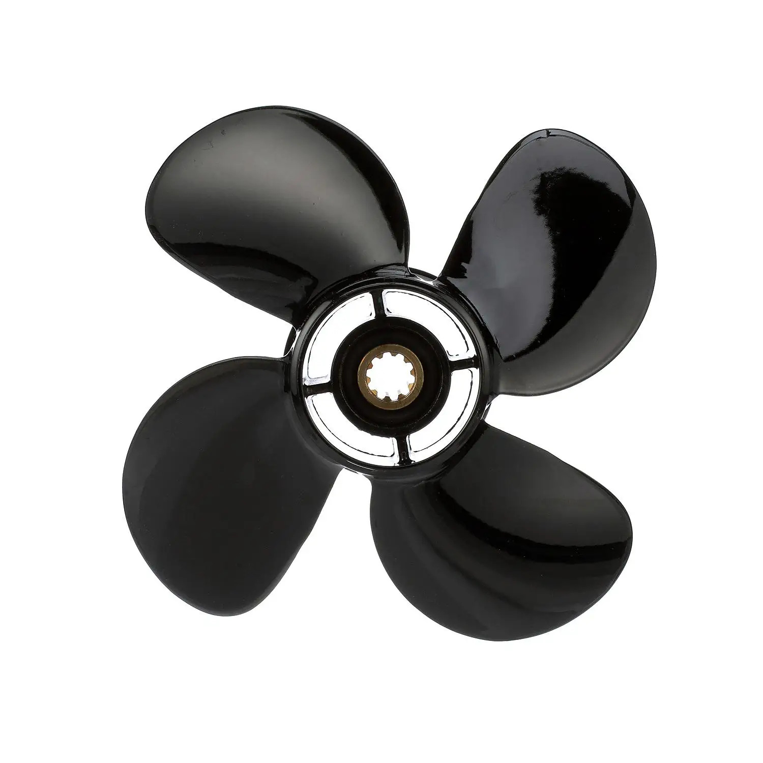 Quicksilver Nemesis 4-Blade Aluminum Propeller, 9.3" Diameter x 9.5" Pitch, Right Hand Rotation - Image 3