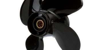 Quicksilver Nemesis 4-Blade Aluminum Propeller, 9.3″ Diameter x 11″ Pitch, Right Hand Rotation