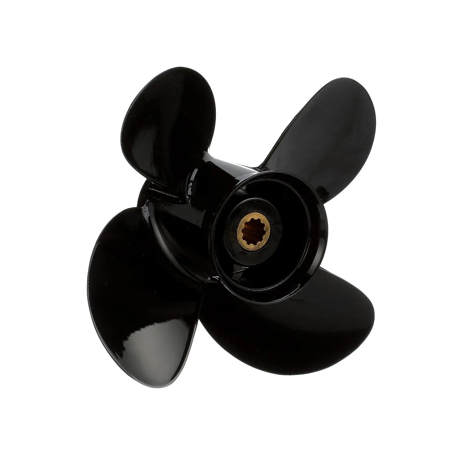Quicksilver Nemesis 4-Blade Aluminum Propeller, 9.3" Diameter x 11" Pitch, Right Hand Rotation - Image 4