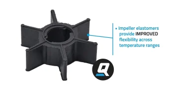 Quicksilver 952892 Water Pump Impeller Mercury and Mariner 2-Cycle 3.3hp Outboards
