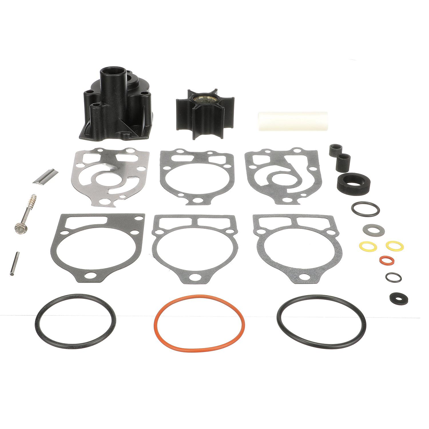 Quicksilver 96148A8 Water Pump Repair Kit for Outboard and Sterndrive, Mercury and Mariner 65hp (4-Cylinder) Through V6 Outboards w/ Short-Vane Impellers - Image 2