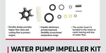 Mercury 89984T5 Water Pump Repair Kit for Select Mercury and Mariner Outboards and MerCruiser Sterndrives