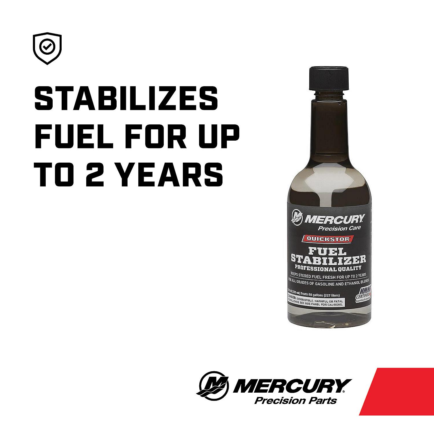 Mercury 8M0047932 Quickstor Fuel Stabilizer – 12 oz Bottle