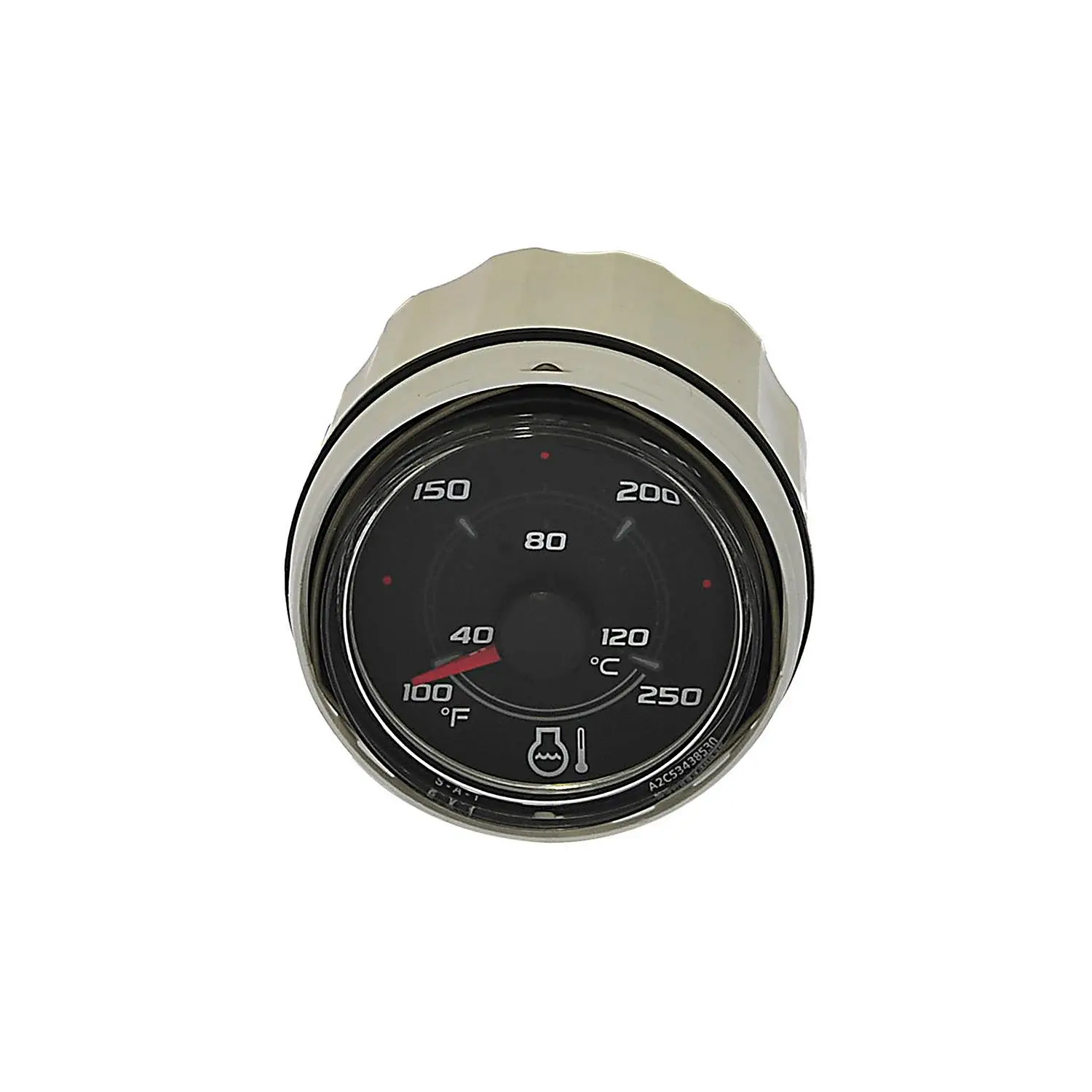 8M0052842 Coolant Temperature Gauge SmartCraft - Round - Black - Image 2