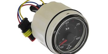 8M0052848 100 PSI Oil Pressure Gauge SmartCraft – Round – Black