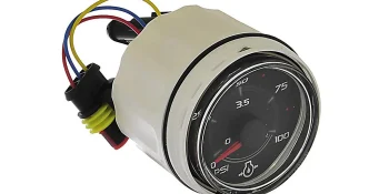 8M0052848 100 PSI Oil Pressure Gauge SmartCraft – Round – Black