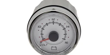 8M0052864 12 Volt Voltage Gauge SmartCraft – Round – White