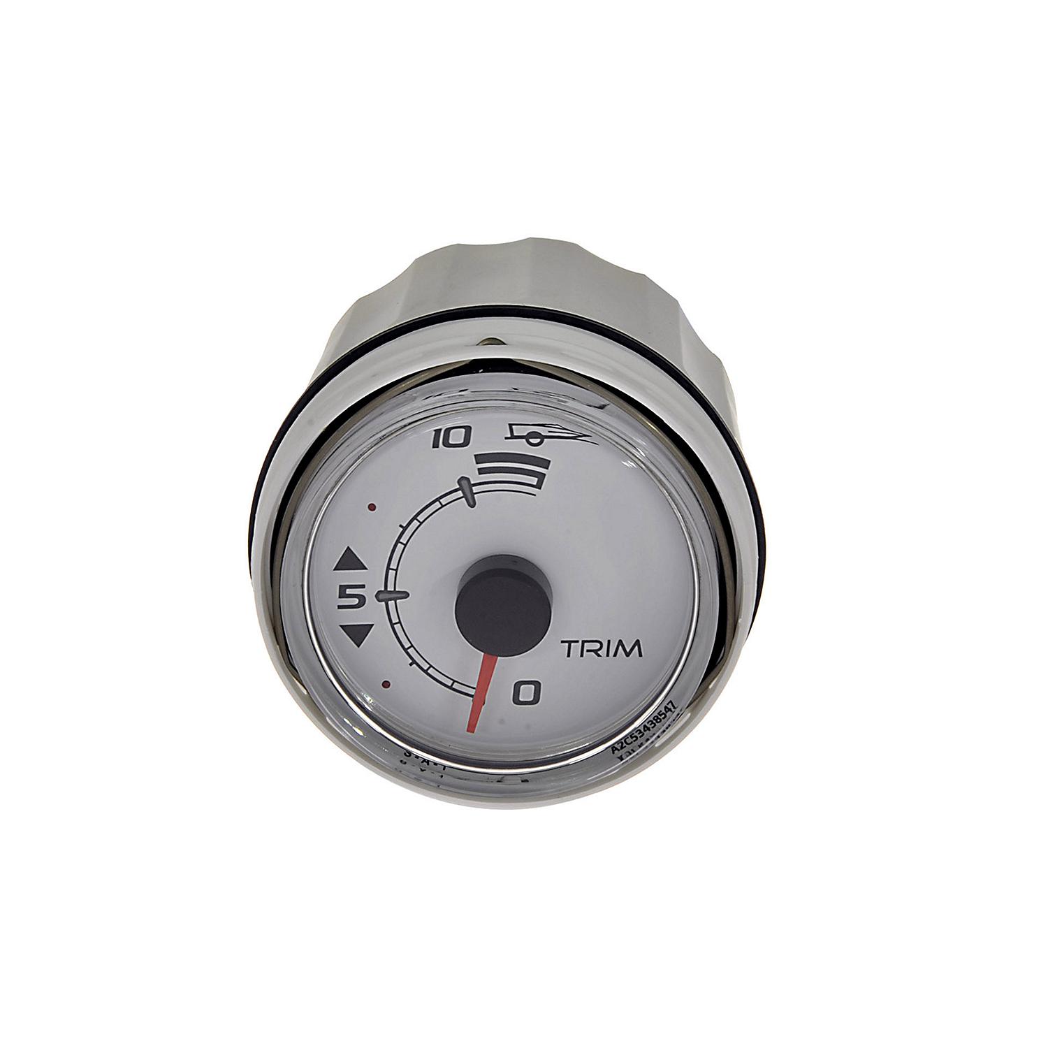 8M0052870 Engine Trim Indicator Gauge SmartCraft - Round - White - Image 2