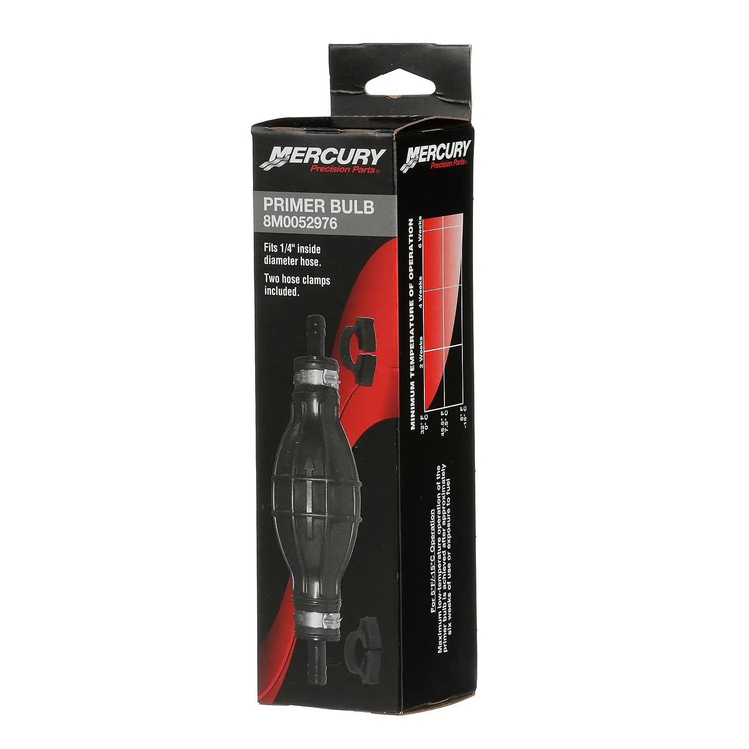 Mercury Primer Bulb 8M0052976 for 1/4-Inch (6.35 mm) Inside Diameter Fuel Lines - Image 3