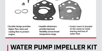 Mercury Water Pump Repair Kit 42038T3 for Mercury and Mariner 6-15hp Outboards