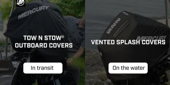 Mercury Marine Tow N Stow Outboard Cover 350-400hp Verado, Black