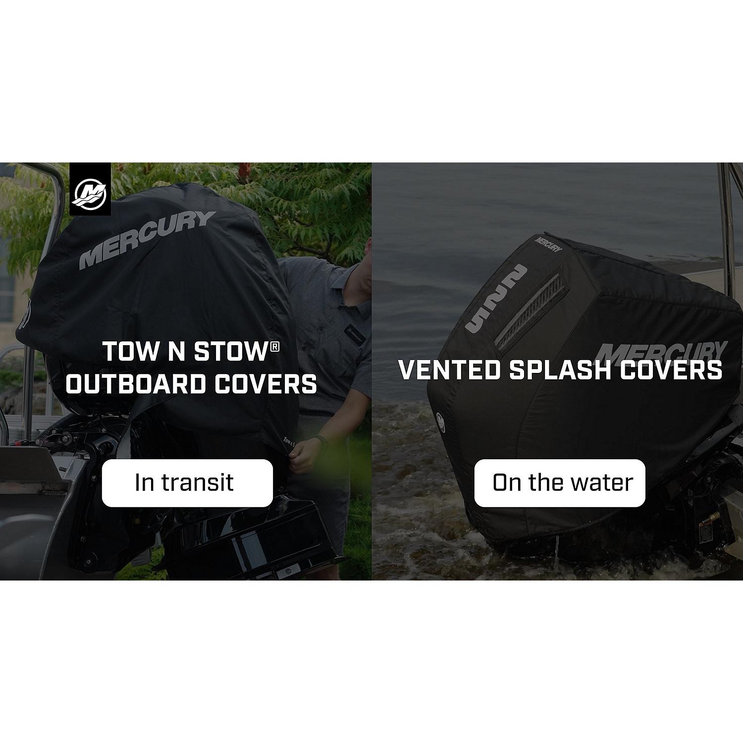 Mercury Marine Tow N Stow Outboard Cover 200-300hp Pro XS, Black